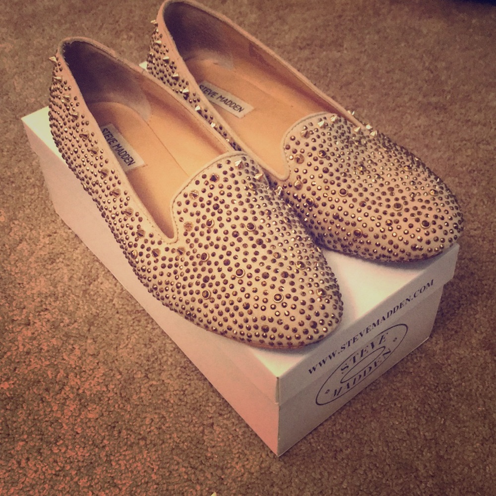 Steve Madden studded loafers